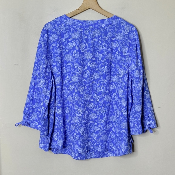 J. Jill Tie Sleeve Top Size XL - Picture 7 of 10